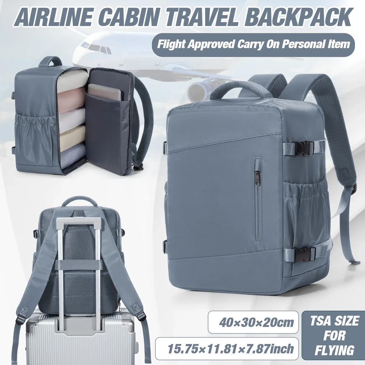 sacs de cabine ryanair 40x30x20, sac à dos de voyage sous siège, sac à dos professionnel, sac à dos décontracté pour l'extérieur, sac à dos pour ordinateur portable pour homme