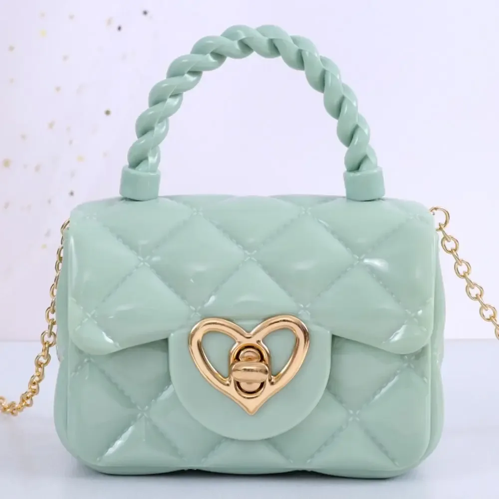 sacs à bandoulière en cuir pu pour enfants, sacs initiés par le cœur, mini porte-monnaie pour enfants, sac à msi pour filles, sac à main pour enfants, cadeaux à la mode