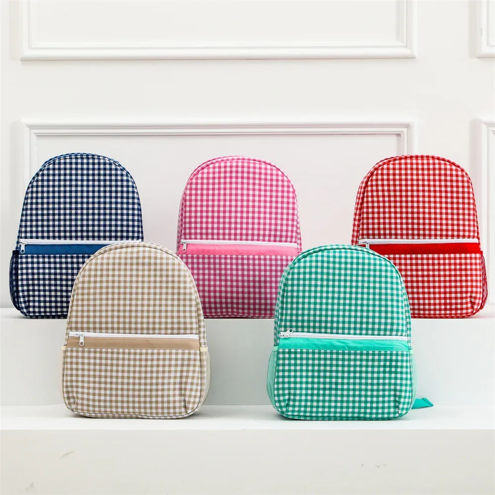 sac à dos scolaire pour tout-petits, sac à dos mignon à carreaux pour filles, enfants, 12 pouces pour la maternelle, 15 pouces pour les adolescents du lycée