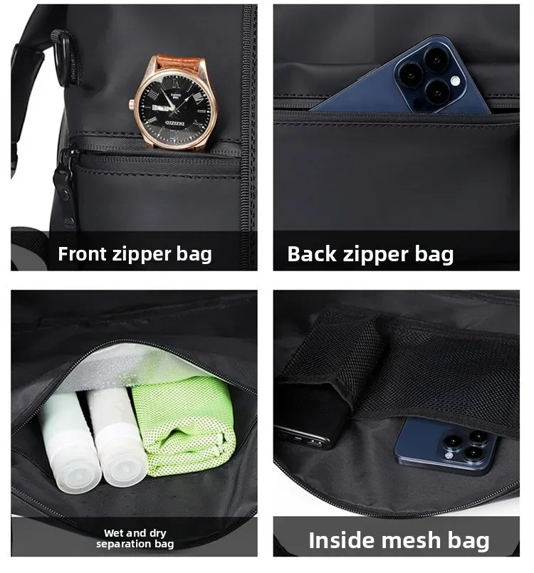 nouveau sac de voyage, sac à main pour hommes, sac de voyage de grande capacité pour courtes distances, sac de sport et de fitness, sac à bandoulière à une épaule