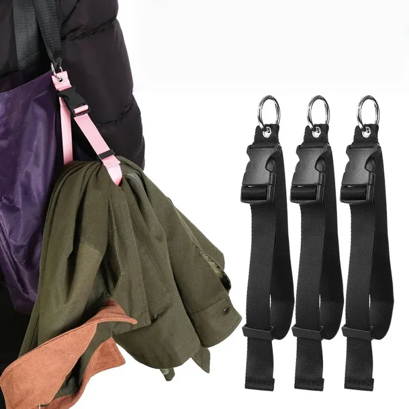 sangle de voyage à mousqueton pour bagages, support de sac élastique réglable pour valise, sangle portable auto-agrippante pour sac à main et sac à dos