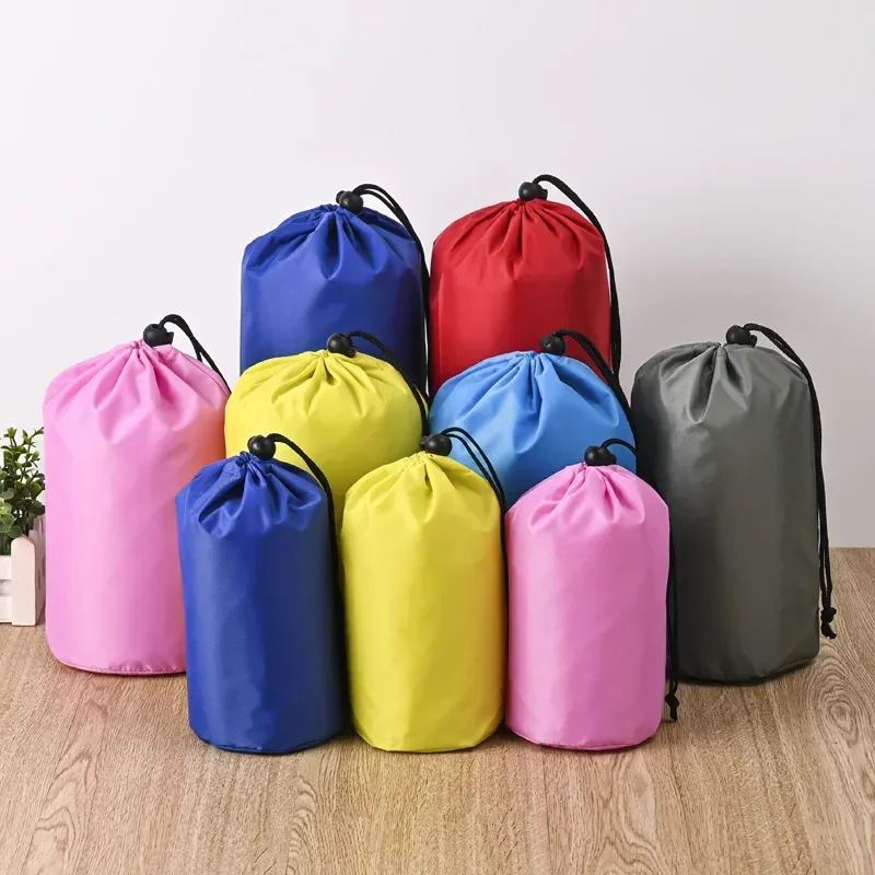 sac de rangement en tissu oxford à cordon pratique, en nylon, étanche à la poussière et au soleil, sac d'emballage, sac de rangement portable universel