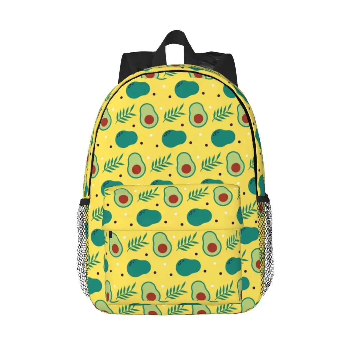 sac à dos à motif léopard avocat vert pour hommes et femmes, cartable pour étudiants, convient aux sacs pour ordinateur portable 15 pouces