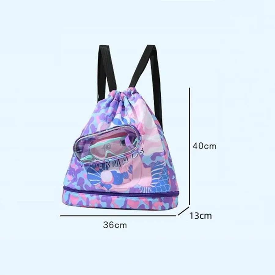 sacs de natation étanches avec compartiments sec et humide, sacs de sport pour la gym et la plage avec pochette à lunettes, sacs à dos d'extérieur