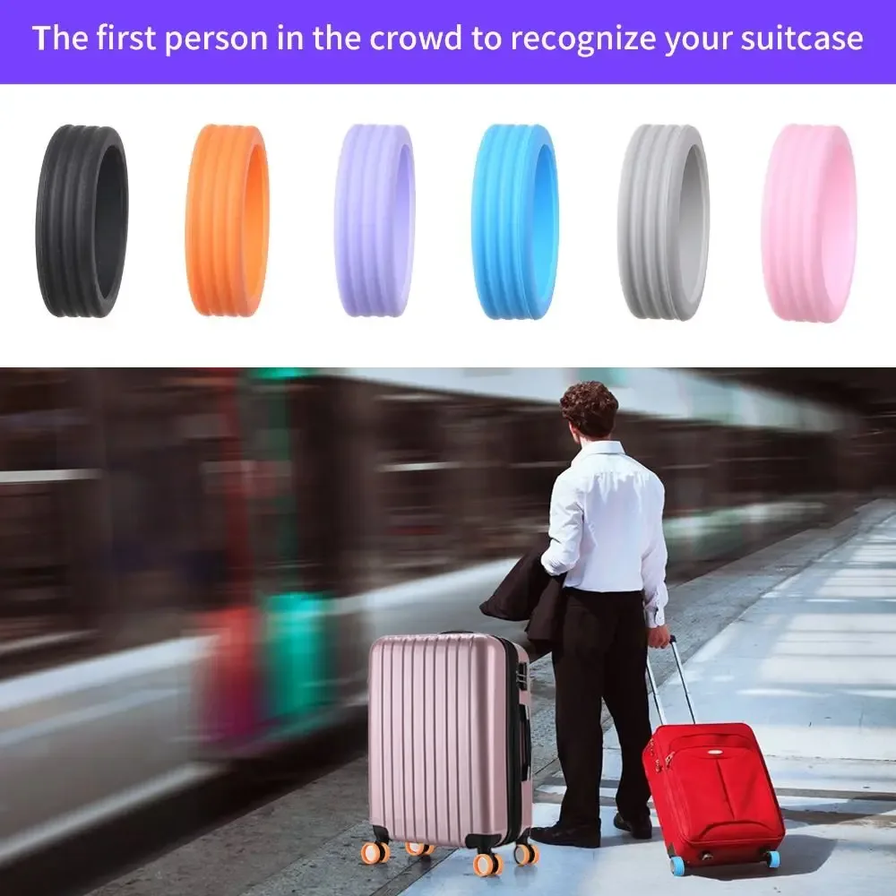 bracelet silicone voyage ceinture souple pliant couleur rose bleu orange gris violet noir utilitaire accessoire bagage