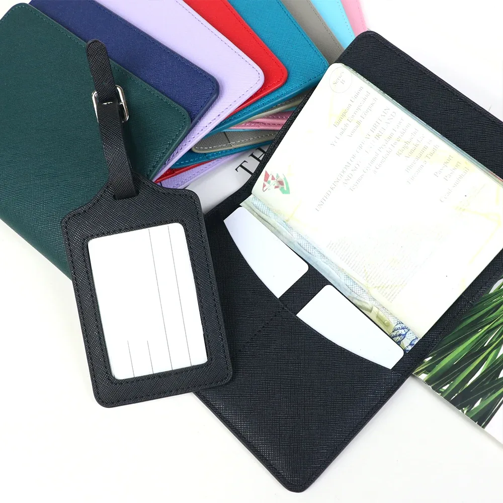 étiquette bagage plastique fenêtre blanche couleurs diverses voyage identification nom adresse porteur documents personnalisable