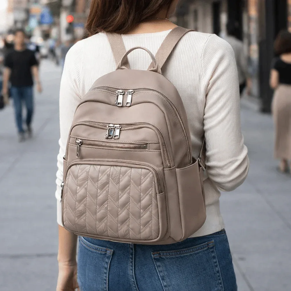 sacs à dos imperméables en tissu oxford, grande capacité, sacs à dos de voyage durables en nylon, design carré et tendance