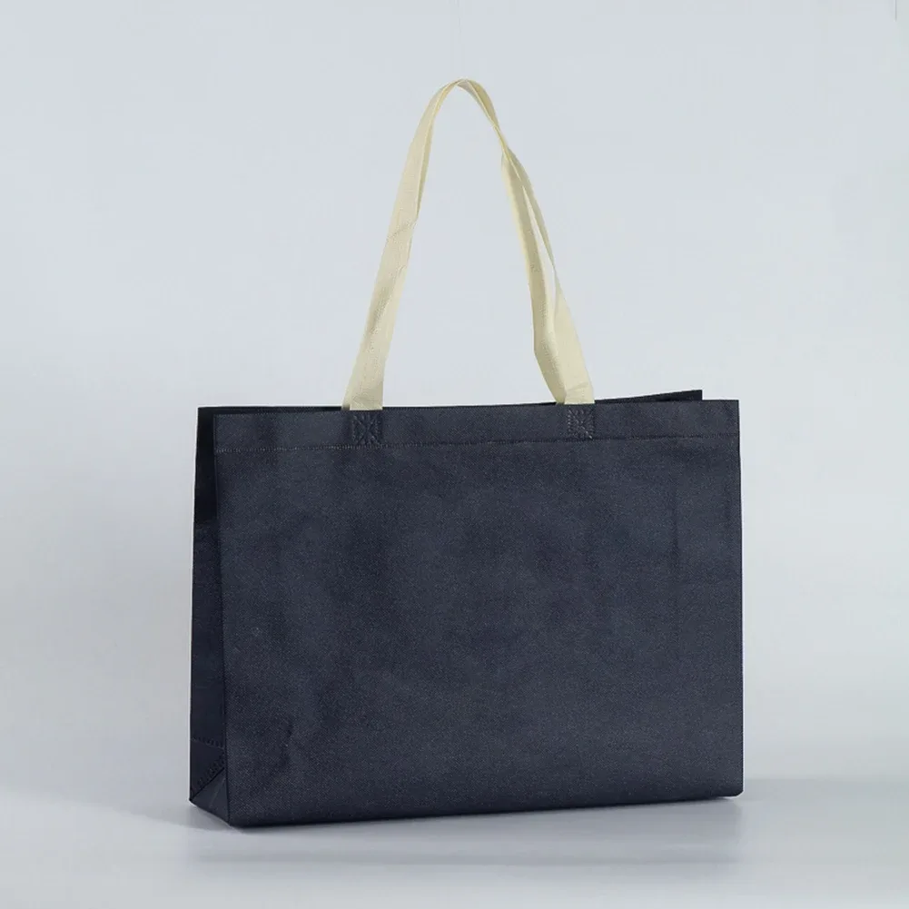 sac de courses pliable pour femmes, grand sac à bandoulière écologique réutilisable en tissu non tissé unisexe, fourre-tout en tissu d'épicerie, pochette