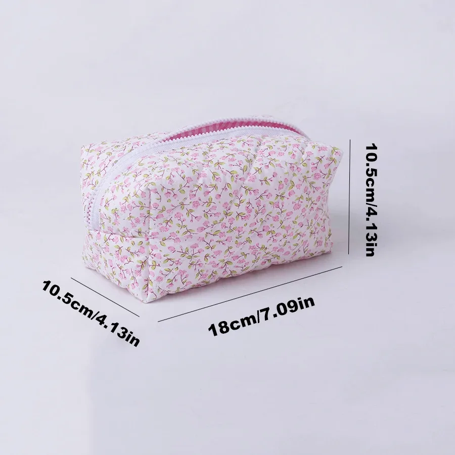 organisateur voyage polyester fleurs motifs multicolores sac compression usage cosmétiques rangement détails travail toilette transport