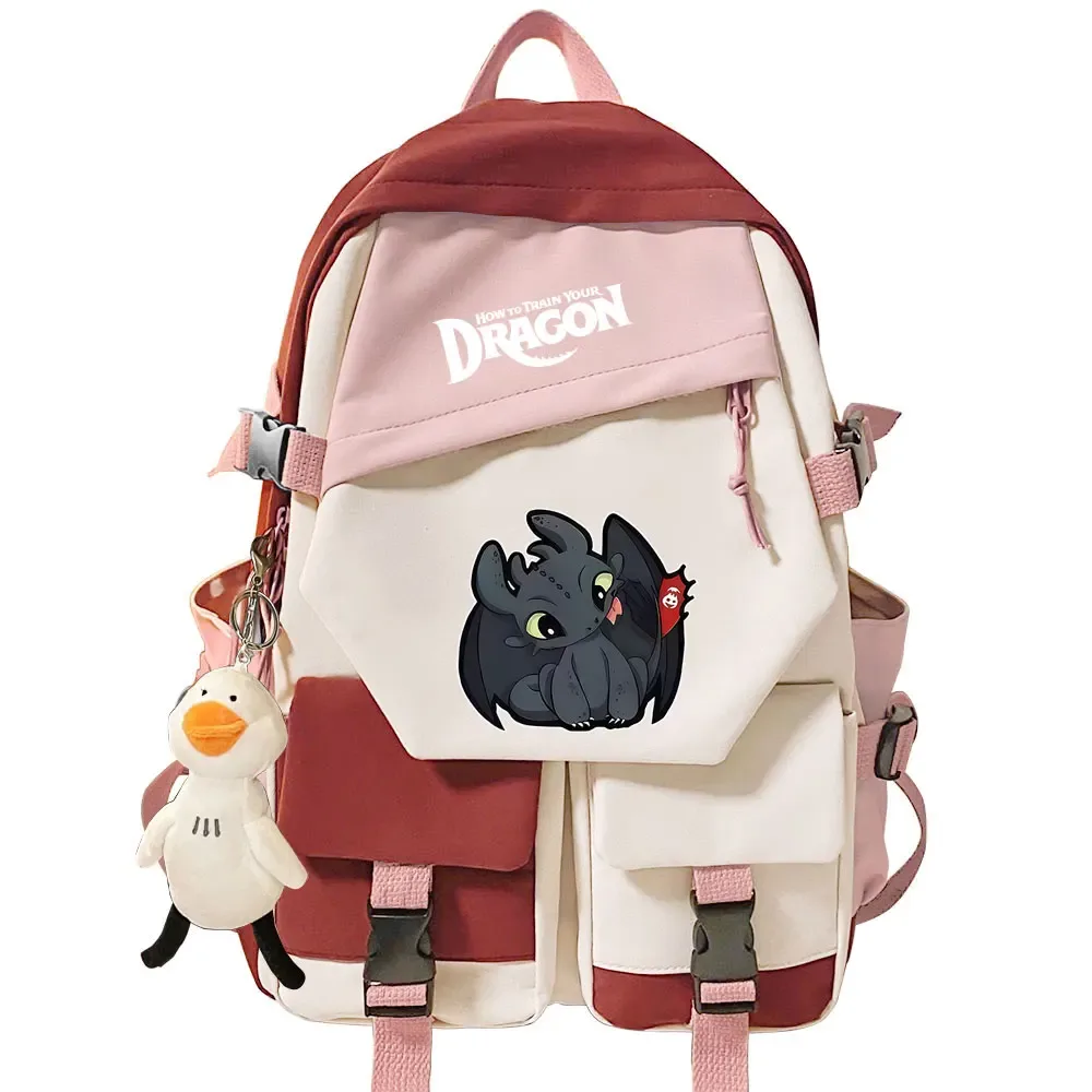 sac à dos pour filles et garçons « comment dresser son dragon », sac à dos pour l'école, sac à dos pour adolescents, femmes, voyage, ordinateur portable, sac à dos pour étudiants, mochila