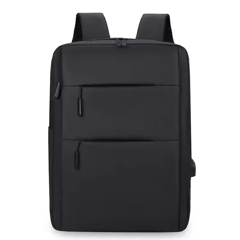 sac à dos d'affaires à double fermeture éclair, sac d'ordinateur étanche, sac de voyage lancé décontracté, sac de sport avec port de chargement usb