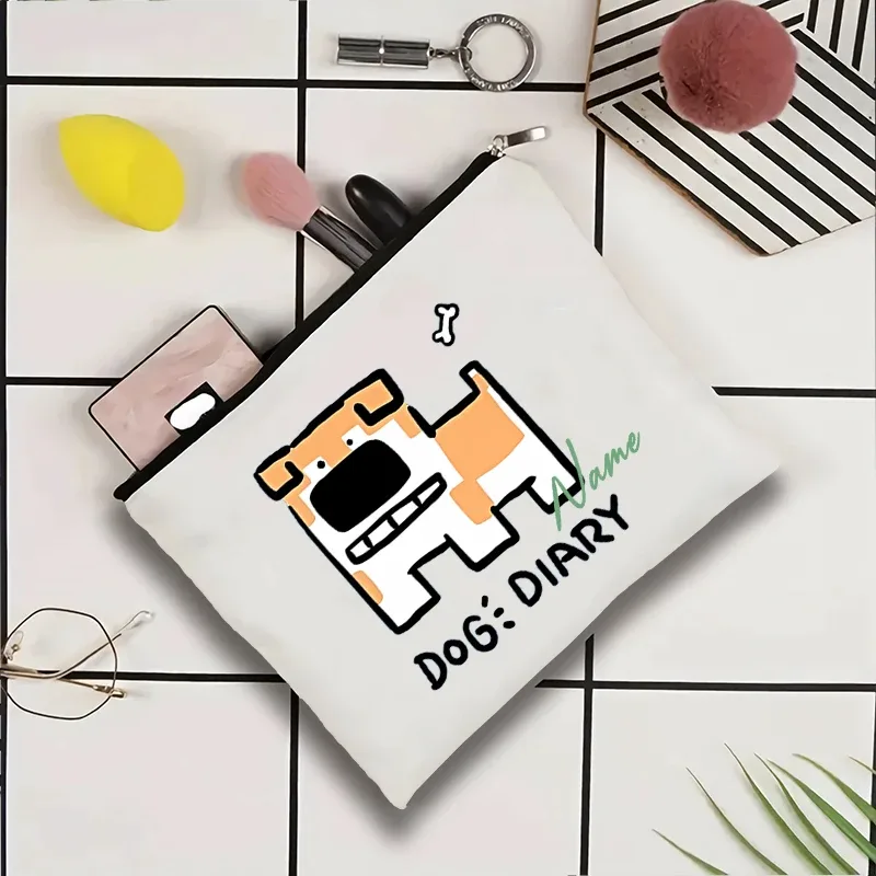pochette de voyage personnalisée avec nom, pochette de maquillage pour mariage, pochette de maquillage pour fête, sac de maquillage en toile unique, organisateur de cadeaux pour femme
