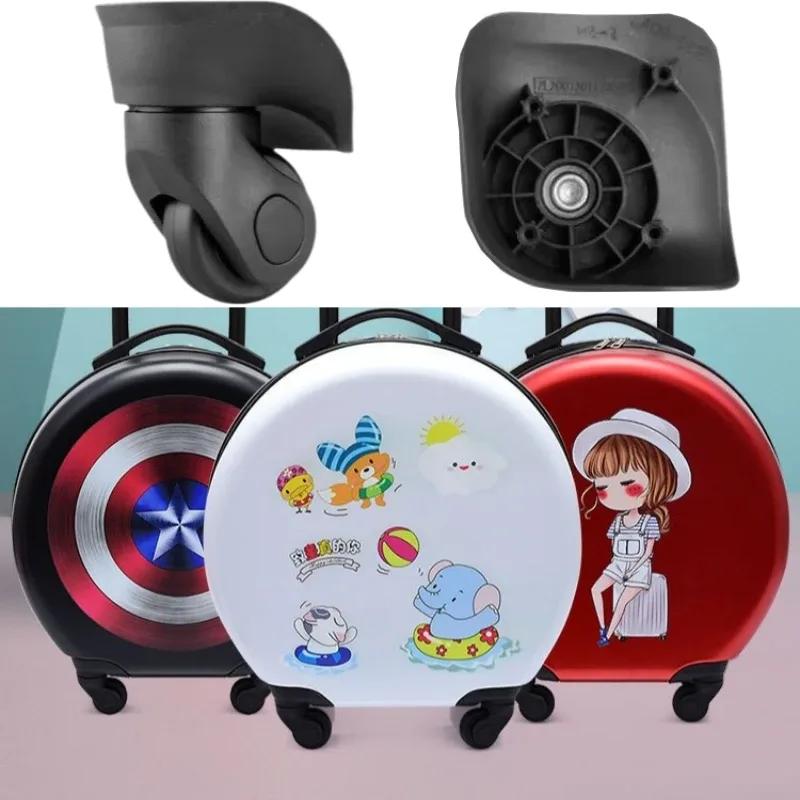 2 pièces bricolage universel réparation spinner roulette remplacement bagages roues pour valises silencieux roues en caoutchouc chariot pièces