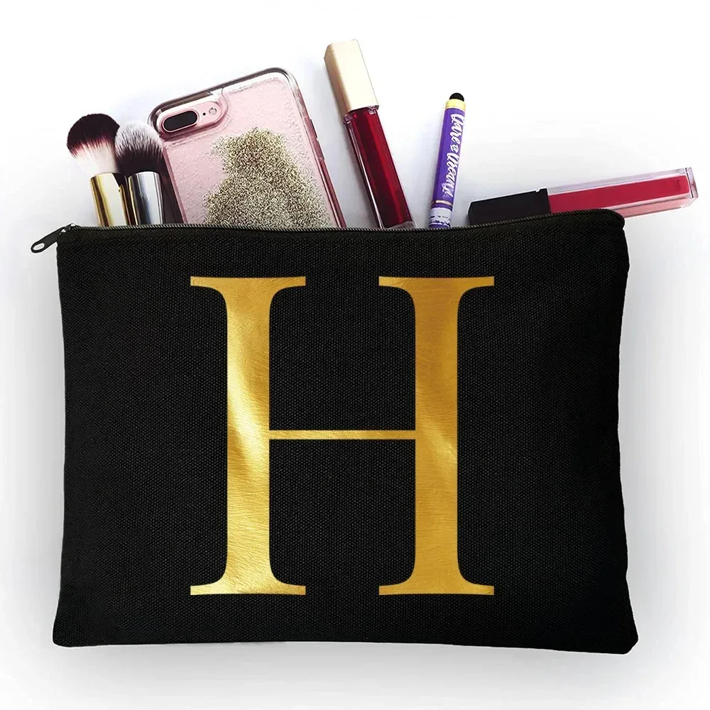 sacs à cosmétiques pour femmes, 26 lettres imprimées, jolis sacs à main de rangement portables de voyage décontractés, trousse de maquillage, trousse de toilette, offre spéciale