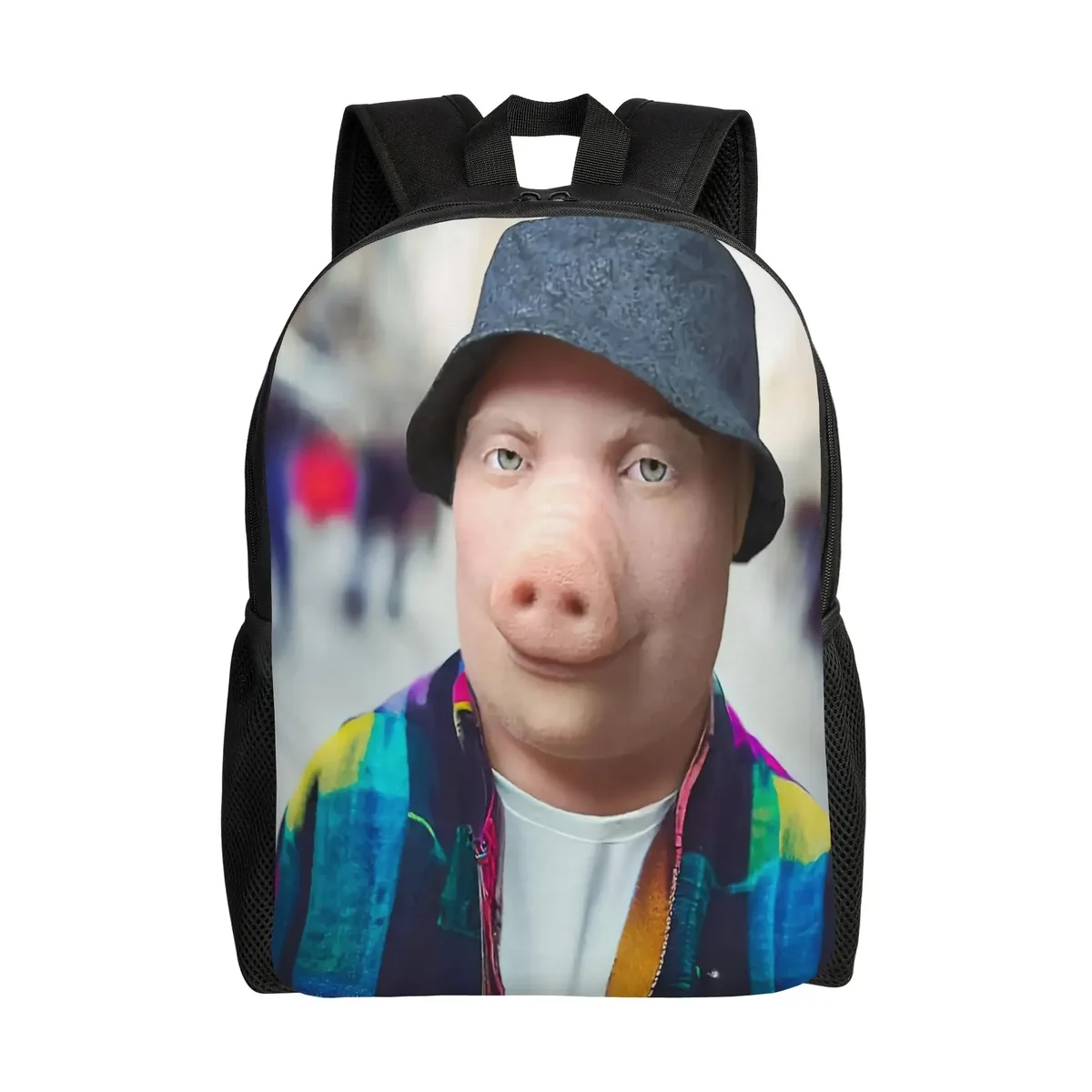 sac à dos fantaisie tung tung tung sahur john pork pour garçon, grands sacs d'école de voyage, sac à dos coloré