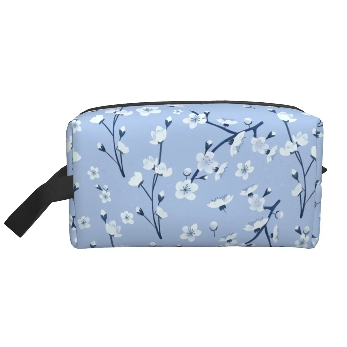 sacs à cosmétiques japonais sakura imprimés fleurs de cerisier pour femmes, pochette de toilette de voyage à fermeture éclair, grand sac de maquillage résistant à l'eau, cadeau
