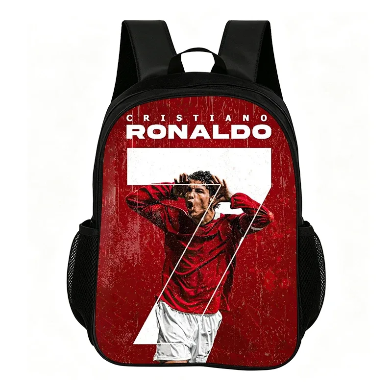 sac à dos de football pour enfants, fournitures scolaires, sac à dos ronaldo, sac de voyage, sac à dos de star du football pour enfant, meilleur cadeau
