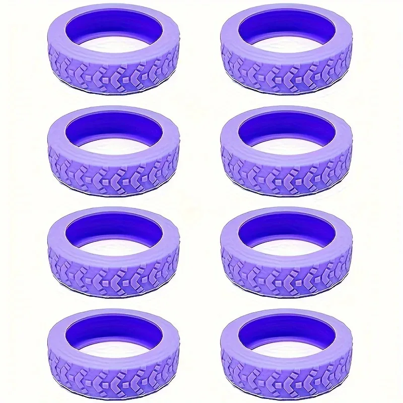ensemble de protection de roues de bagages amélioré et épaissi, 8 pièces, kit de réparation de roues, kit de silencieux pour roues de bagages de remorque