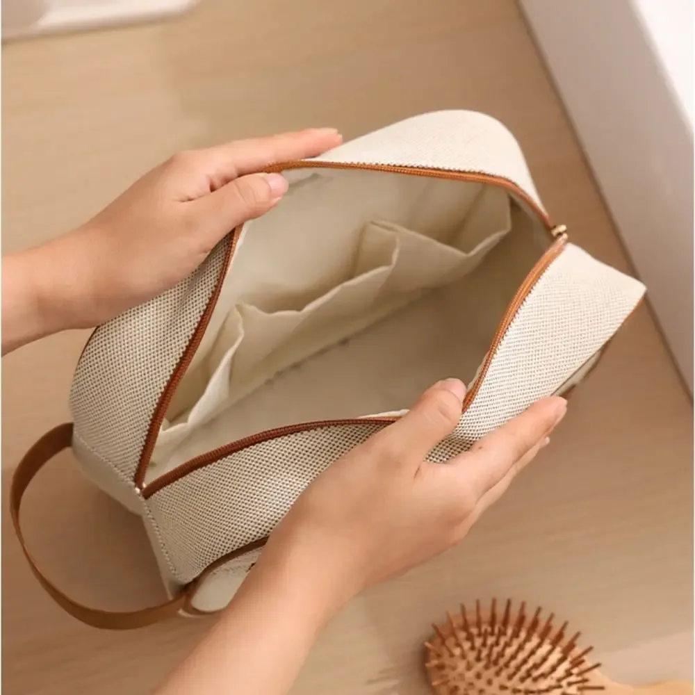 trousse de toilette grande capacité durable, sac organisateur cosmétique portable multifonctionnel, sac à main maquillage, extérieur