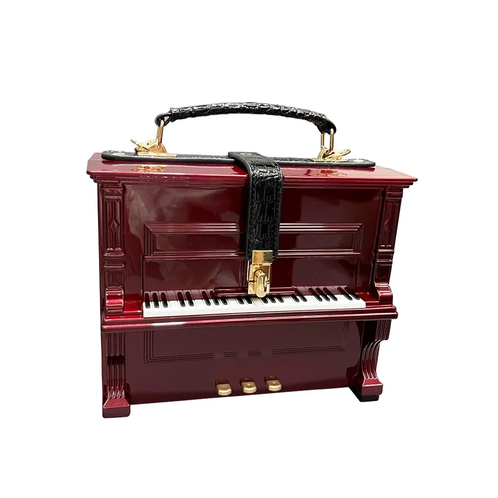 sacs à main et sacs à main de luxe pour femmes, sac à bandoulière en forme de piano, sacs faits à la main, sacoche, sac de banquet