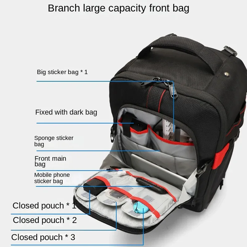 sac à dos professionnel pour appareil photo sr, valise de voyage trolley, photographie, vidéo, photo, appareil photo numérique, bagages
