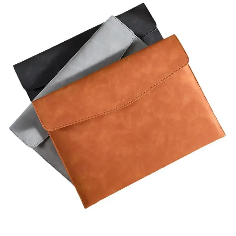 sac de rangement en cuir a4, mallette simple rétro, monocouche, épaissi, imperméable, grande capacité, sac de réunion d'affaires