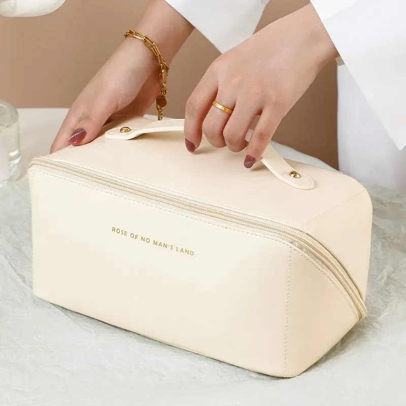 organisateur de maquillage trousse de toilette féminine sac trousse de maquillage pochette de rangement boîte de luxe pour dame, sac à cosmétiques, sac de rangement pour voyage zip