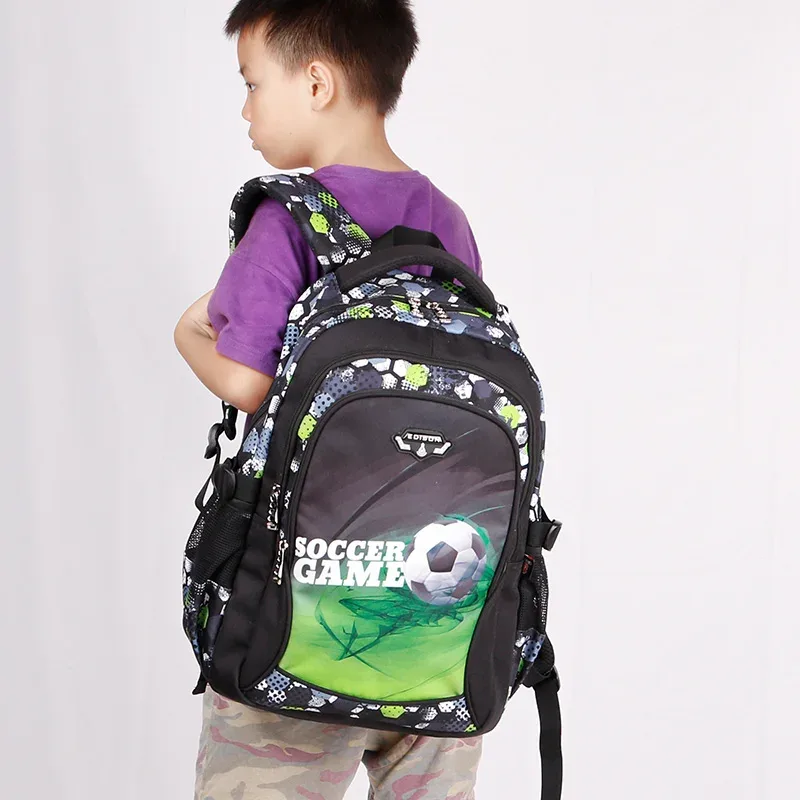 cartable de football léger pour adolescents, sac à dos anime coupé, sac de voyage, sacs d'école pour garçons, cartable ball kids