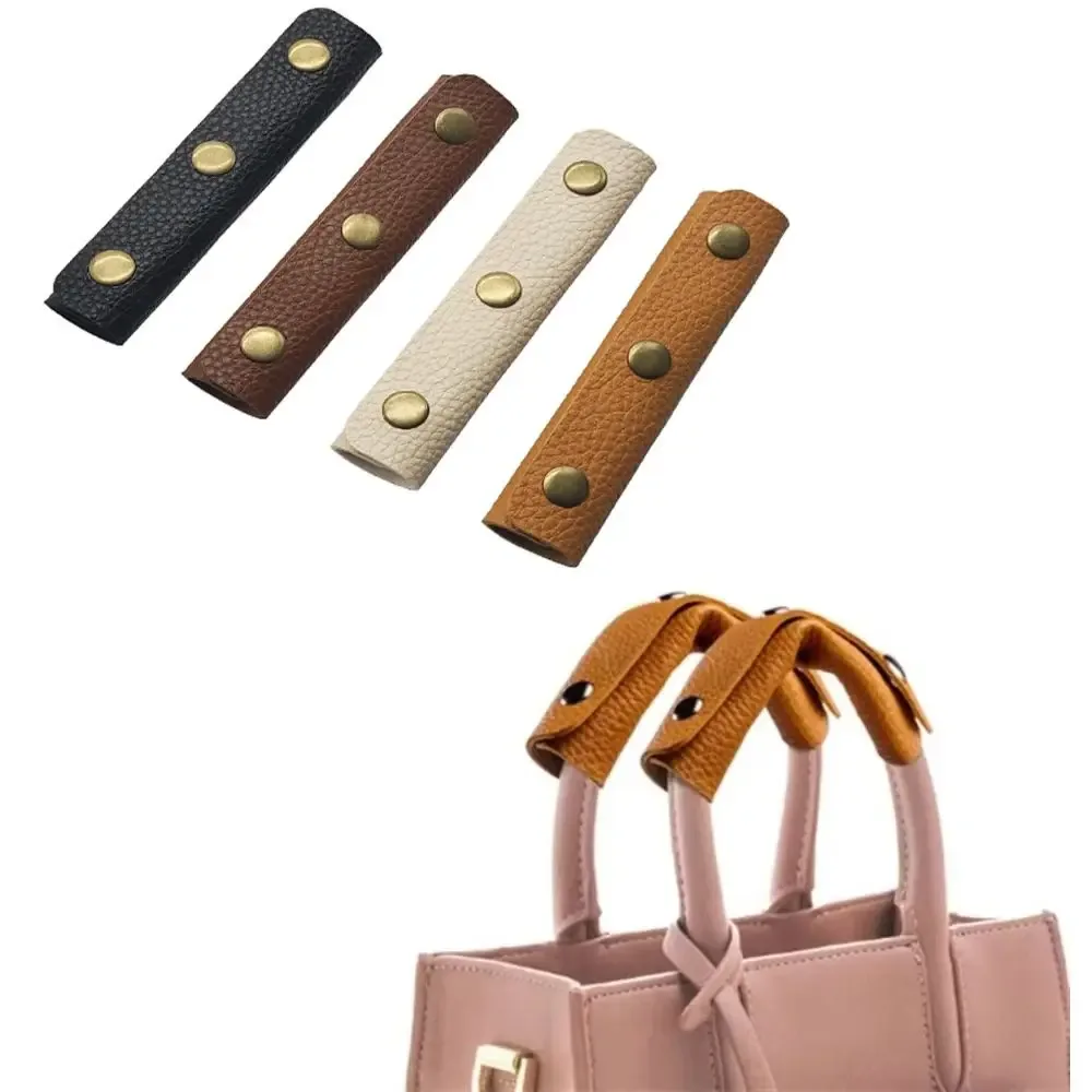 poignée de valise en cuir pu, couleur unie, design antichoc, housse de poignée en cuir, coussin de bandoulière souple, accessoires de sac