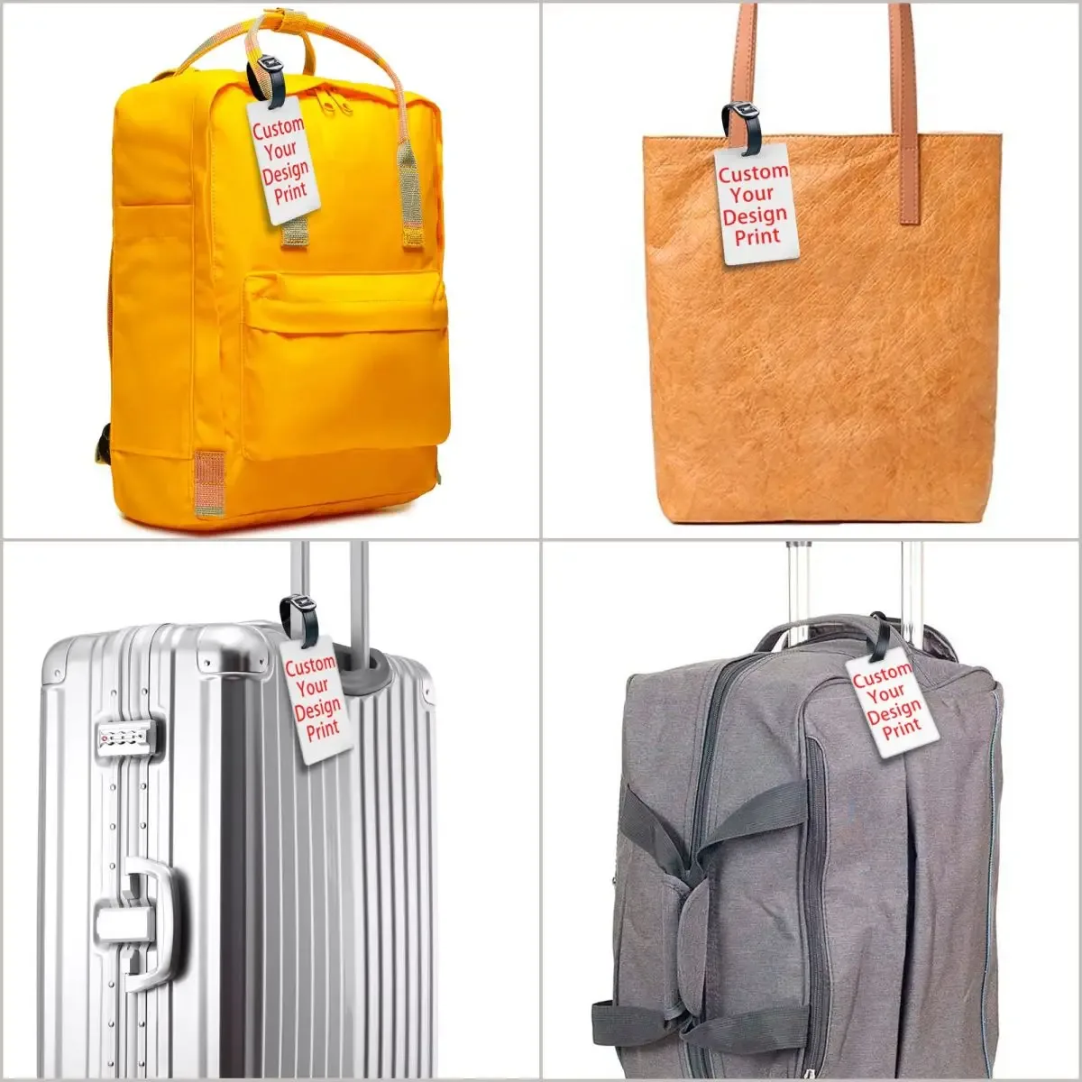 étiquette de bagage personnalisée pour valise de voyage, logo personnalisé, couverture de confidentialité imprimée, étiquette d'identification, votre conception