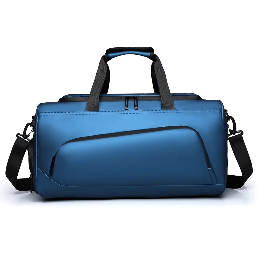 sac de sport, sac à main de grande capacité, sac de voyage portable, multi-compartiments avec rangement pour chaussures, parfait pour les vacances
