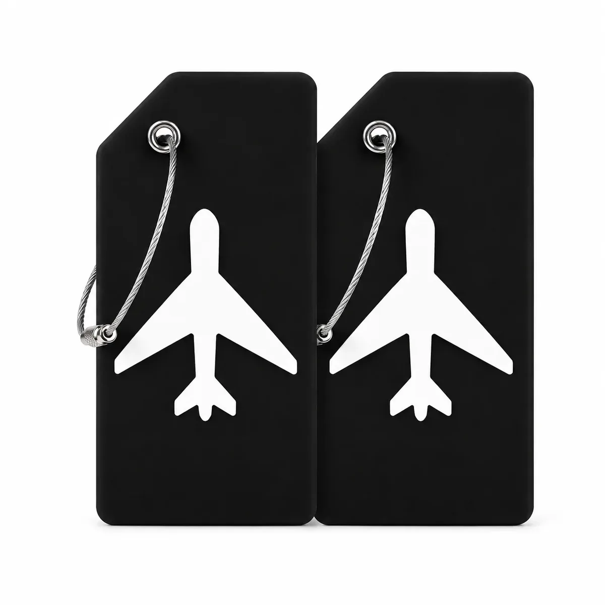 étiquette bagage silicone motif avion jaune orange bleu rouge noir vert rose voyage famille affaires identification valise nom adresse
