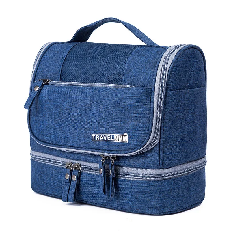 trousse de toilette suspendue à séparation sèche et humide, trousse de maquillage de voyage, sac de rangement de cosmétiques, trousse de maquillage, grand sac de maquillage