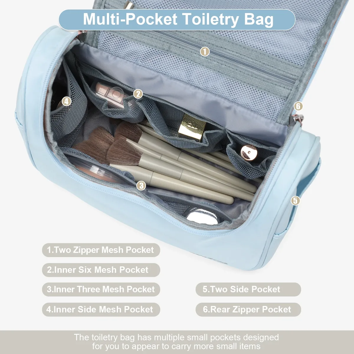 sac de rangement étanche pour cosmétiques, sac à main de maquillage, sac d'évaluation de haute qualité, sac de toilette de voyage, mode