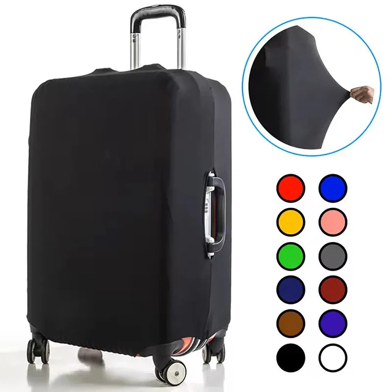 housse de protection pour valise de voyage, housse de protection pour bagages, couleur unie, adaptée aux valises de 18 à 32 pouces.-zmt