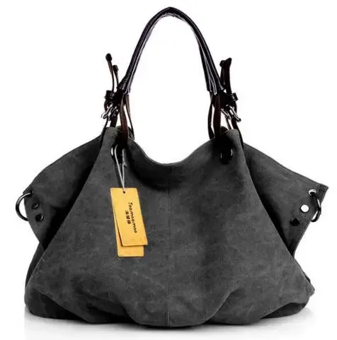 sacs à main en toile pour femmes, sacoches fourre-tout pour dames, sacs à bandoulière à poignée supérieure