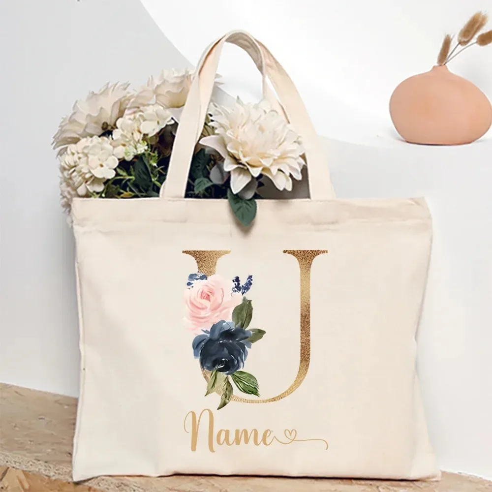 sac fourre-tout personnalisé pour demoiselle d'honneur avec initiales et nom, sac à bandoulière, sac de fête de bachelorette, sac à main de mariée, cadeau pour elle