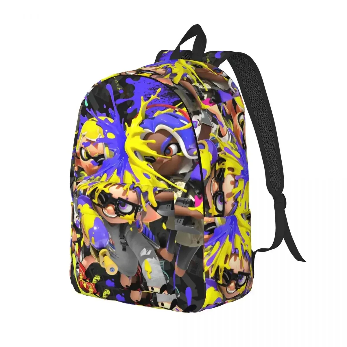 sac à dos pour adolescents splatoon, léger, pour étudiants, sac à dos d'affaires pour hommes et femmes, sacs en toile pour ordinateur portable