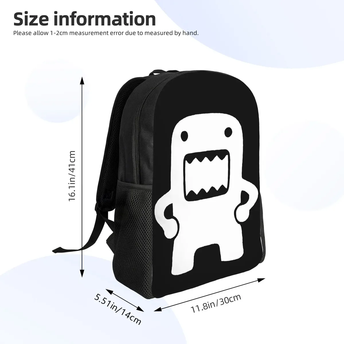 sac à dos domo kun doll cool, cadeau idéal pour le lycée, la randonnée, les voyages, sac à dos meme anime pour hommes et femmes, sacs en toile pour l'université