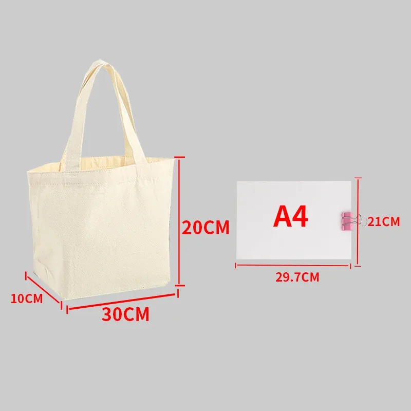 iskybob sac en toile de grande capacité sac à bandoulière sac à main beige pliant eco fourre-tout sacs réutilisable bricolage sac de rangement d'épicerie sac à provisions