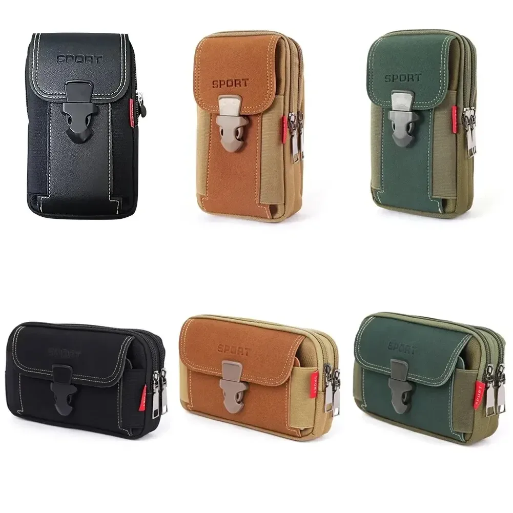 pochette de ceinture unisexe pour téléphone portable pour hommes, étui de téléphone, sac de taille molle, petit sac à dos de ceinture tactique, porte-carte