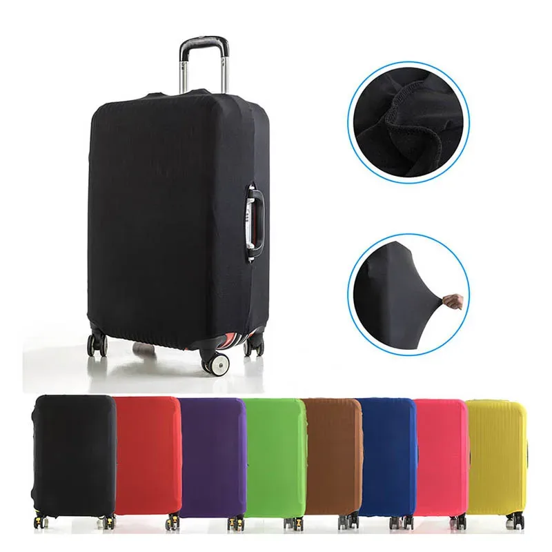 housse de protection pour bagages en tissu extensible, housse anti-poussière pour valise, adaptée aux valises de 18 à 32 pouces, organisateur de voyage
