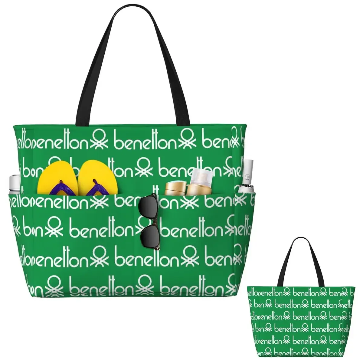 sac fourre-tout de plage united colors of benetton, sac de sport, de yoga, grand sac fourre-tout pour femmes, sac de voyage, sac de fitness