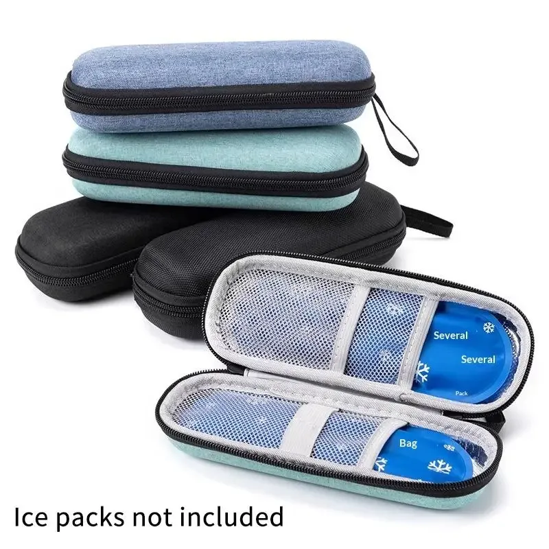 nouvelle trousse de transport isotherme pour insuline, sac de refroidissement étanche pour insuline avec affichage, sac organisateur de médicaments pour diabétiques