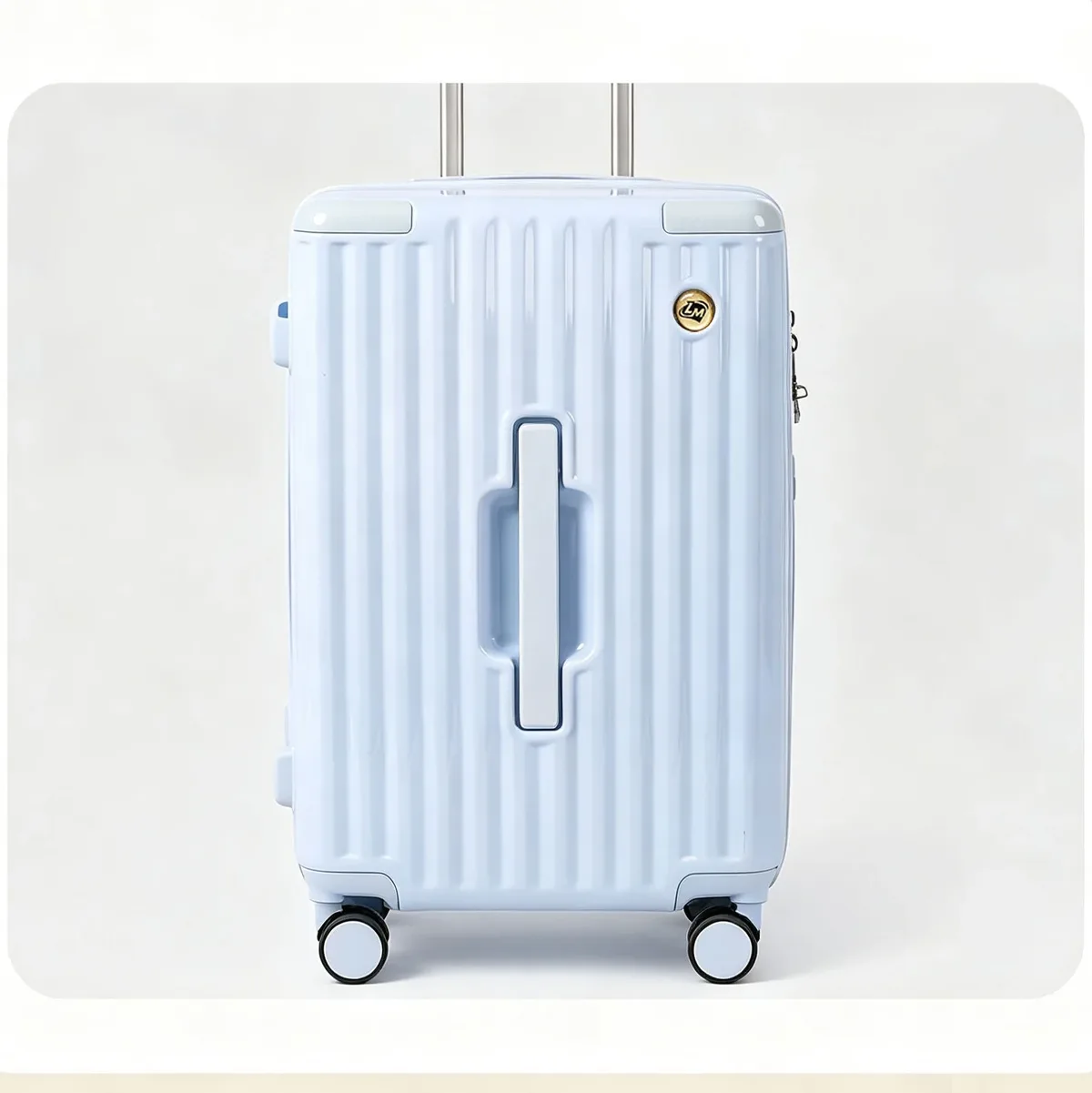 valise à roulettes bunnyfly de 20 pouces, grande capacité, en polycarbonate, avec roues universelles silencieuses, couleur bonbon