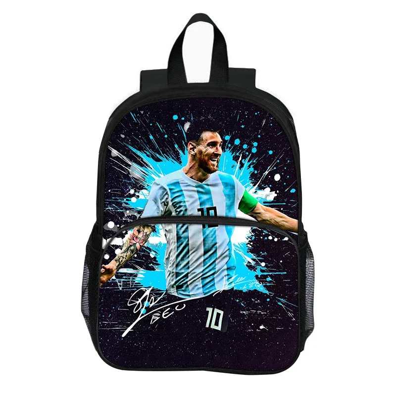 sac à dos m-messi avec poche avant pour étudiants et enfants, sac d'école pour star du football, sac de sport, sac de voyage de grande capacité