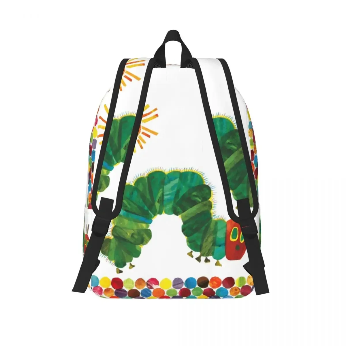 les chenilles très frappées soleil mode sac à dos en plein air étudiant travail dessin animé livre sac à dos pour hommes femmes collège sac à bandoulière