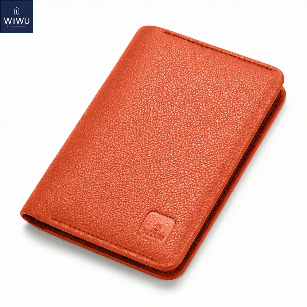 portefeuille passeport wiwu master, étui en cuir pu anti-rfid, pochette de rangement, sac de transport, pochette de transport, doux pour la peau