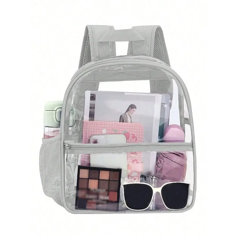 petit sac à dos transparent en pvc imperméable, sac de téléphone portable de plage d'été, sacs de rangement pour voyage et école