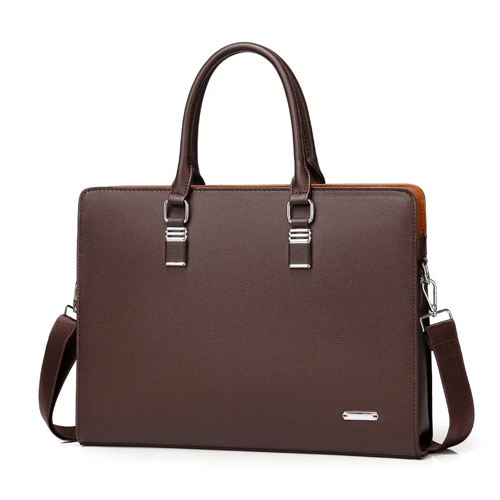 sacs pour hommes grande capacité en cuir sacs à main en peau de vache pour hommes mallette d'affaires sac à bandoulière sac d'ordinateur de voyage d'affaires